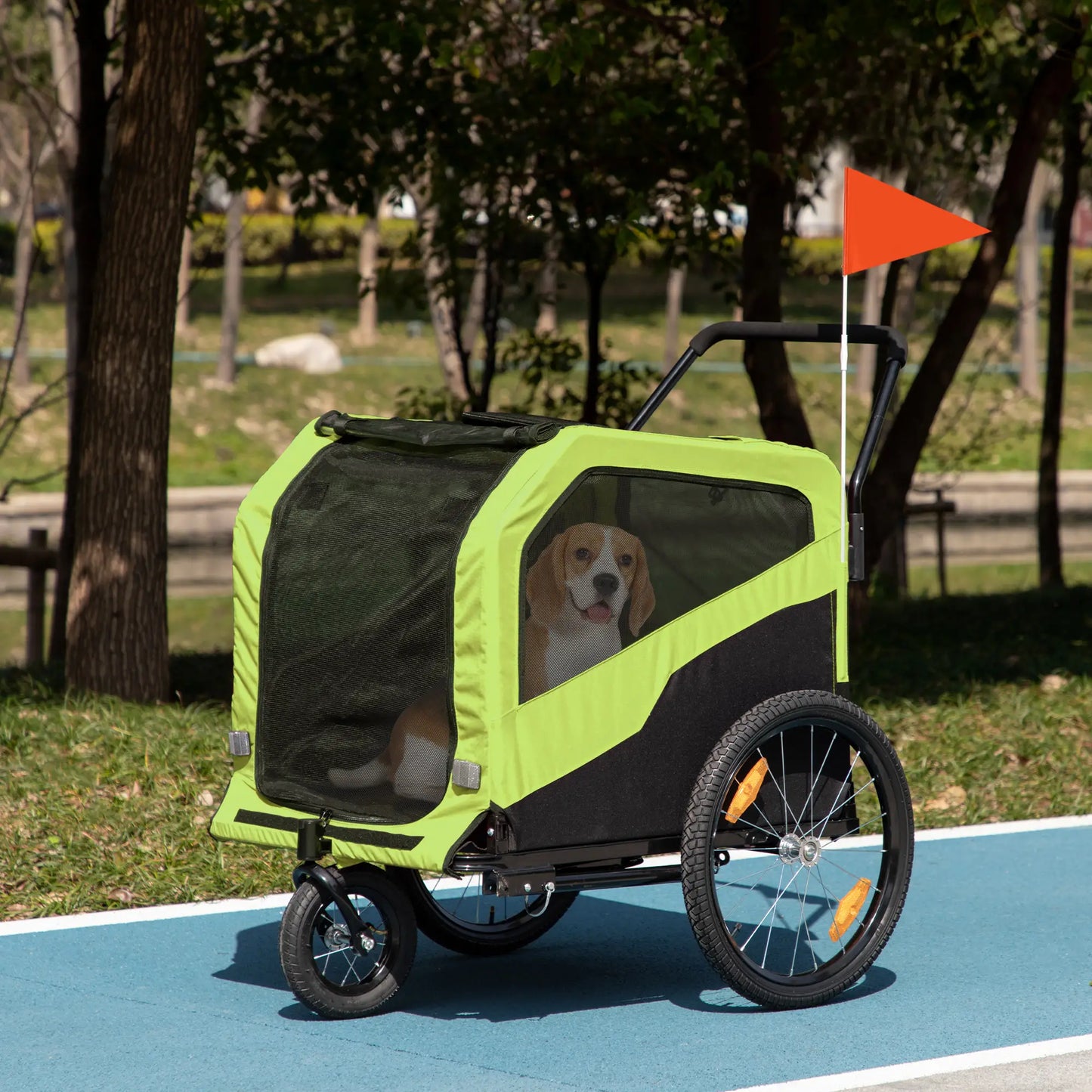 Dog Bike Trailer for Large Dogs, Green Dog Bike Trailers & Strollers at Gallery Canada