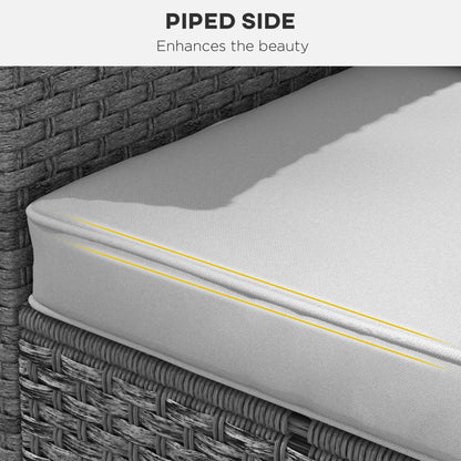 Seat Cushion Back Pillows Set of 2, Patio Chair Cushions, Light Grey, Grey Patio Chair Cushions at Gallery Canada