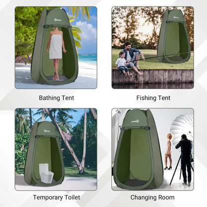 Green Popup Shower Tent, Portable Changing Room, Green Camping Tents at Gallery Canada