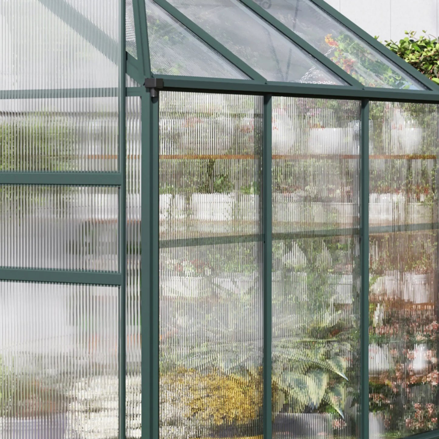 Polycarbonate Greenhouse Panels, UV Protected, Twin-Wall Roof, 47.2" x 23.6", 12 Pack, Clear Greenhouses at Gallery Canada