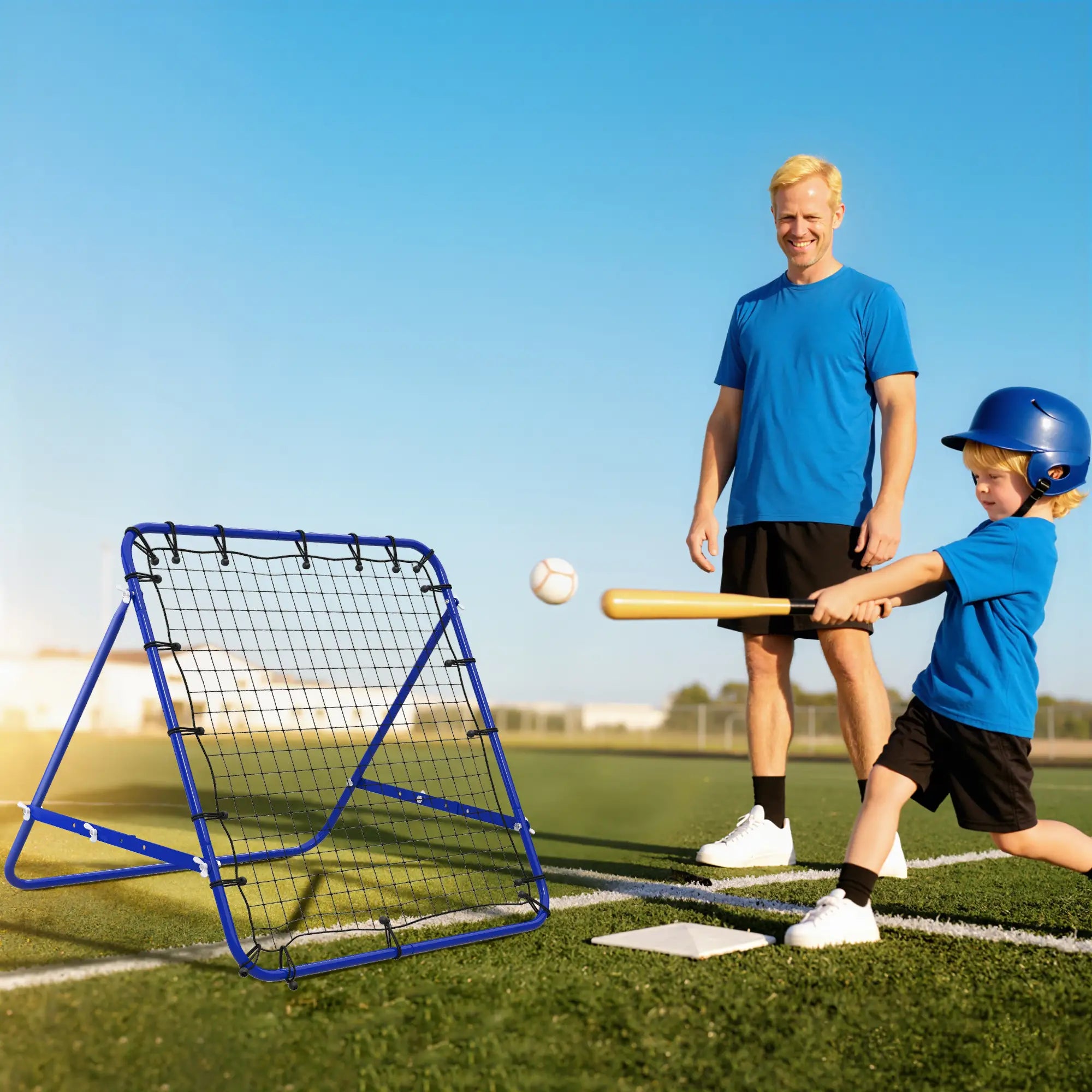 Volleyball Rebounder Net, Football Training Aid, Kickback Target, Blue Soccer at Gallery Canada