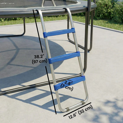 3-Step Trampoline Ladder, Galvanized Steel Frame, 330LBS Load Trampolines at Gallery Canada