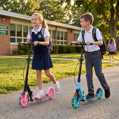 Foldable Kick Scooter, Ages 8+, Pink