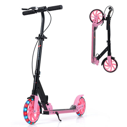 Foldable Kick Scooter, Ages 8+, Pink