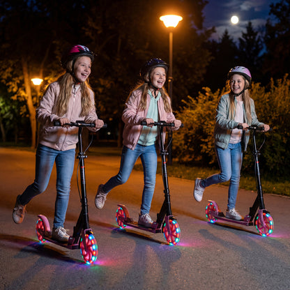 Foldable Kick Scooter, Ages 8+, Pink