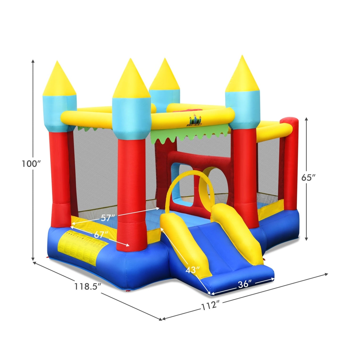 Kid's Inflatable Bouncer, Jumping Area, 480W Blower Bounce House at Gallery Canada