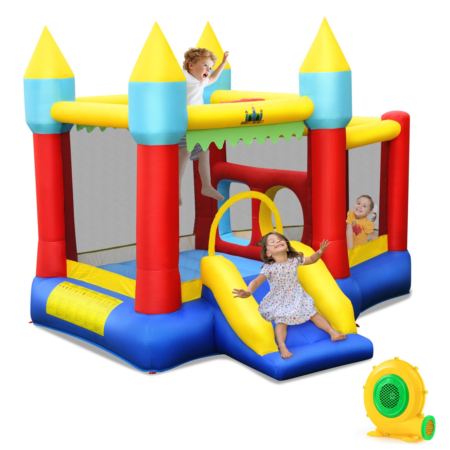 Kid's Inflatable Bouncer, Jumping Area, 480W Blower Bounce House at Gallery Canada