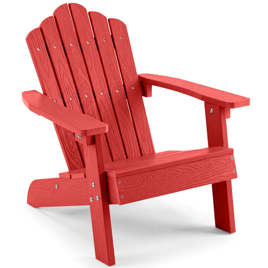 Kids Adirondack Chair, All-Weather Outdoor, Red Kids Chairs & Seating Red at Gallery Canada