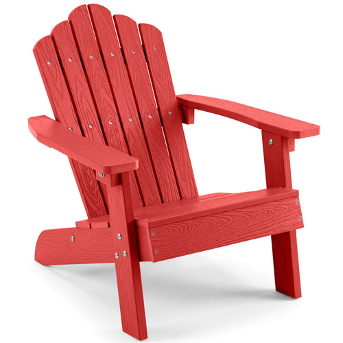 Kids Adirondack Chair, All-Weather Outdoor, Red