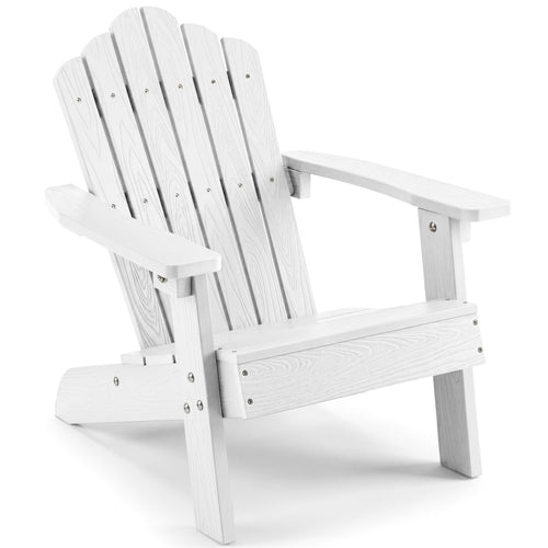 Kids Adirondack Chair, Outdoor, Weather-Resistant, White