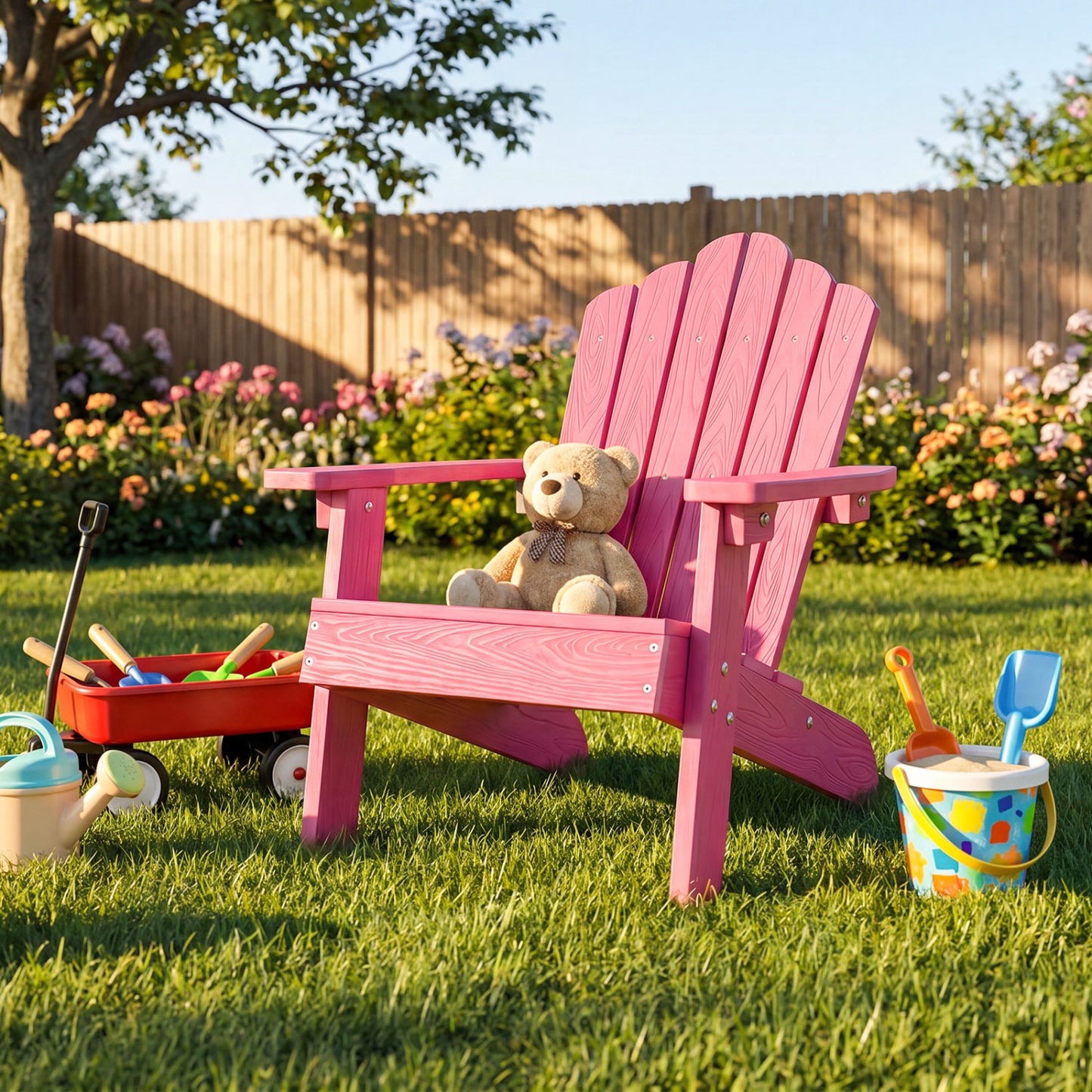 Kids Adirondack Chair, All-Weather Outdoor, Pink Kids Chairs & Seating at Gallery Canada