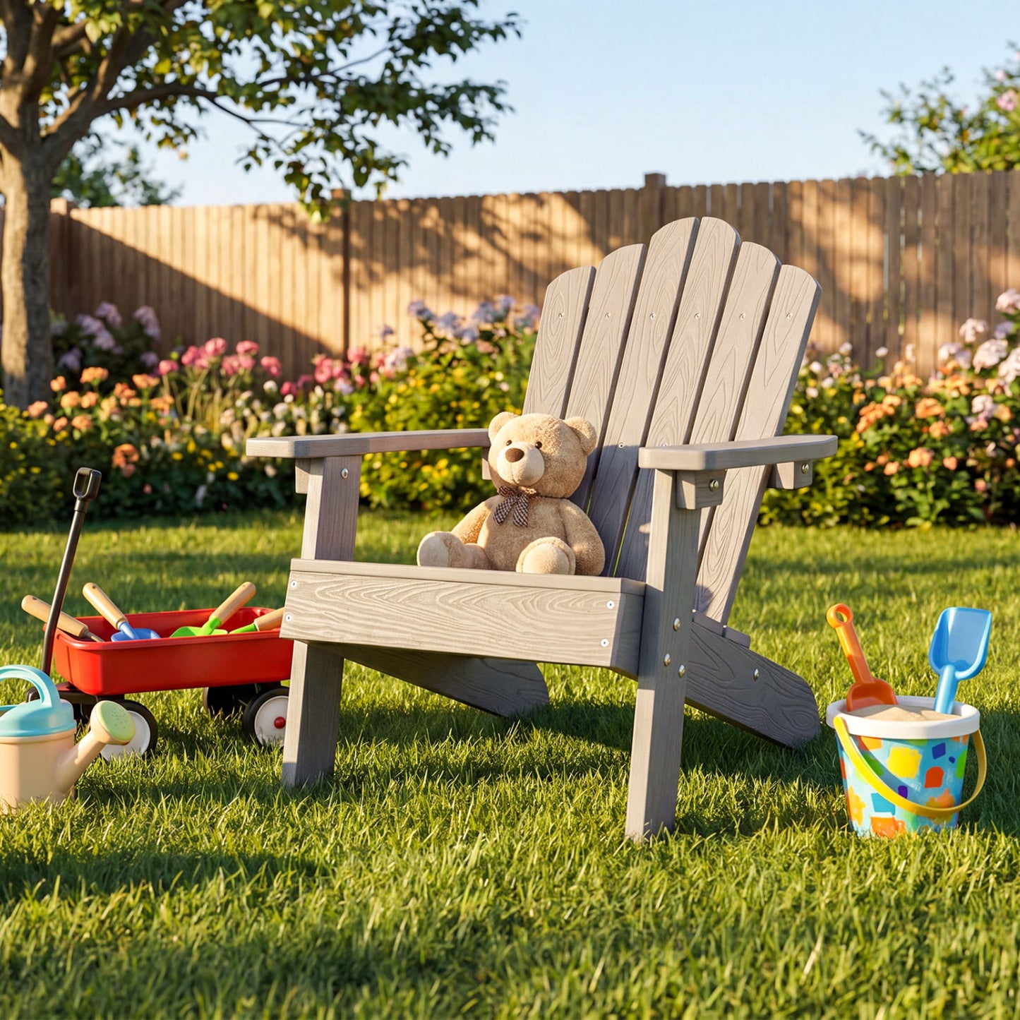 Kids Adirondack Chair, All-Weather Outdoor, Gray Kids Chairs & Seating at Gallery Canada