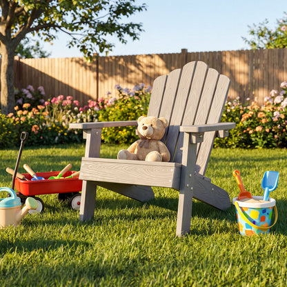 Kids Adirondack Chair, All-Weather Outdoor, Gray Kids Chairs & Seating at Gallery Canada