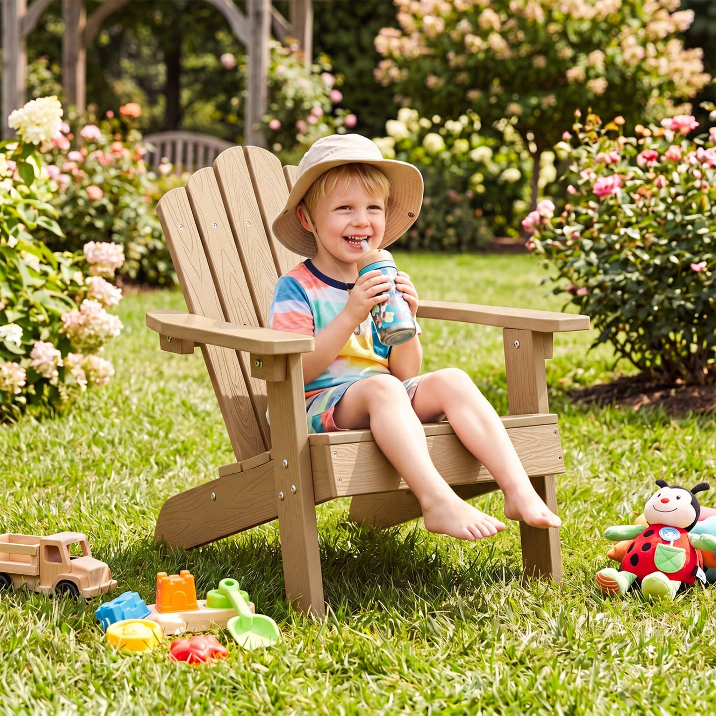 Kids Adirondack Chair, Outdoor, Brown Kids Chairs & Seating at Gallery Canada