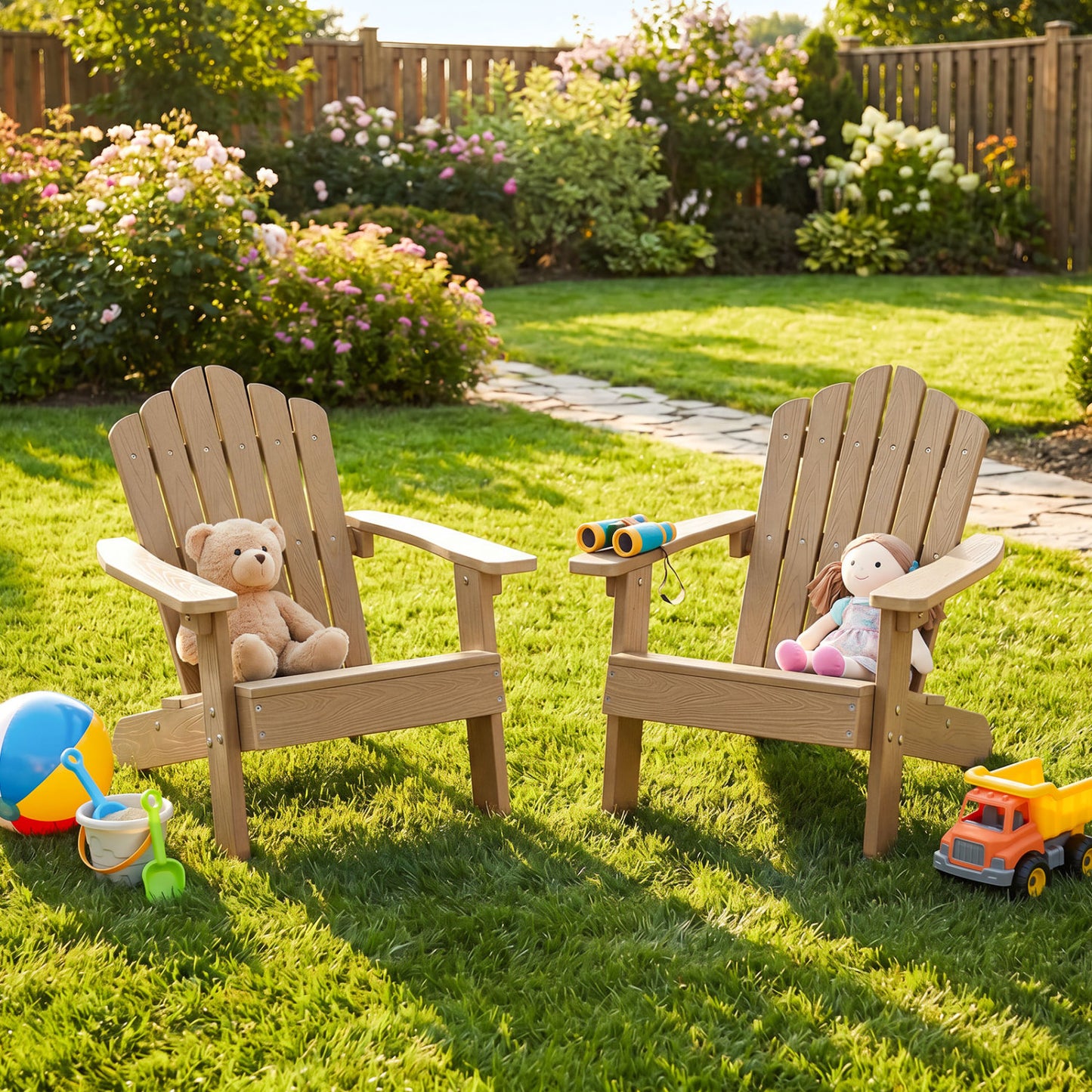 Kids Adirondack Chair, Outdoor, Brown Kids Chairs & Seating at Gallery Canada