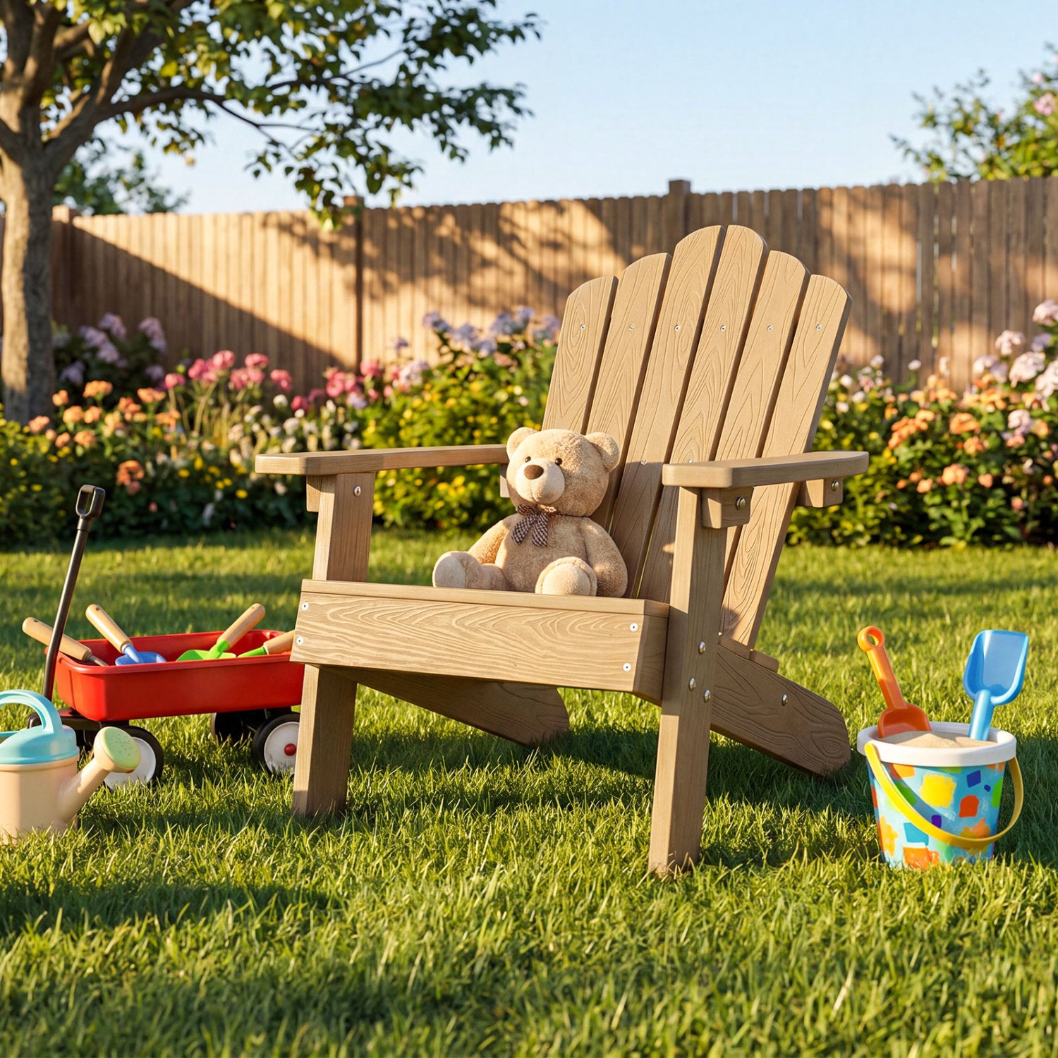 Kids Adirondack Chair, Outdoor, Brown Kids Chairs & Seating at Gallery Canada