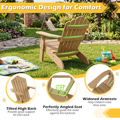 Kids Adirondack Chair, Outdoor, Brown Kids Chairs & Seating at Gallery Canada