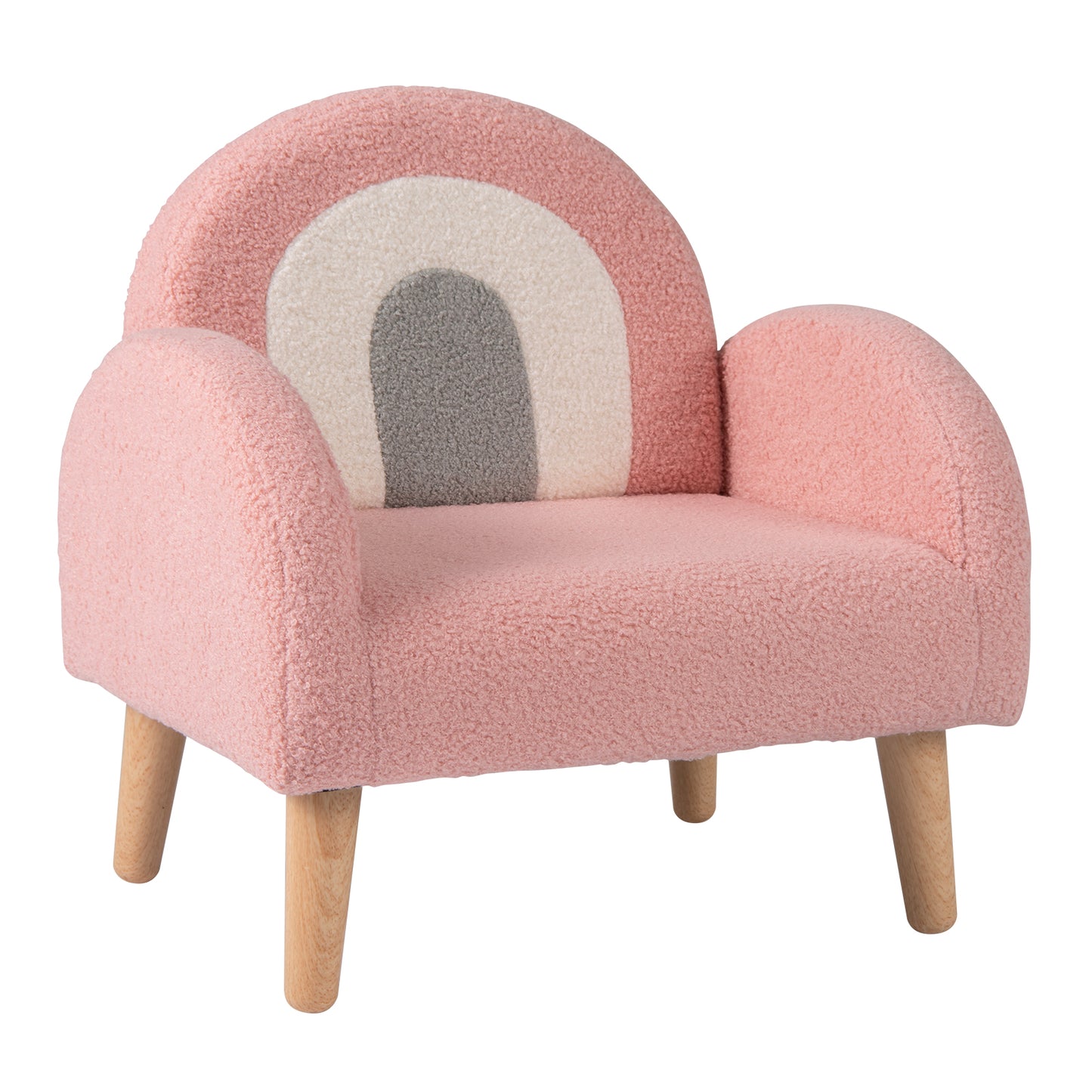 Kids Armchair with Comfy Backrest and Armrests, Pink Kids Chairs & Seating Pink at Gallery Canada