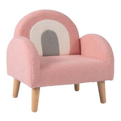 Kids Armchair with Comfy Backrest and Armrests, Pink Kids Chairs & Seating at Gallery Canada
