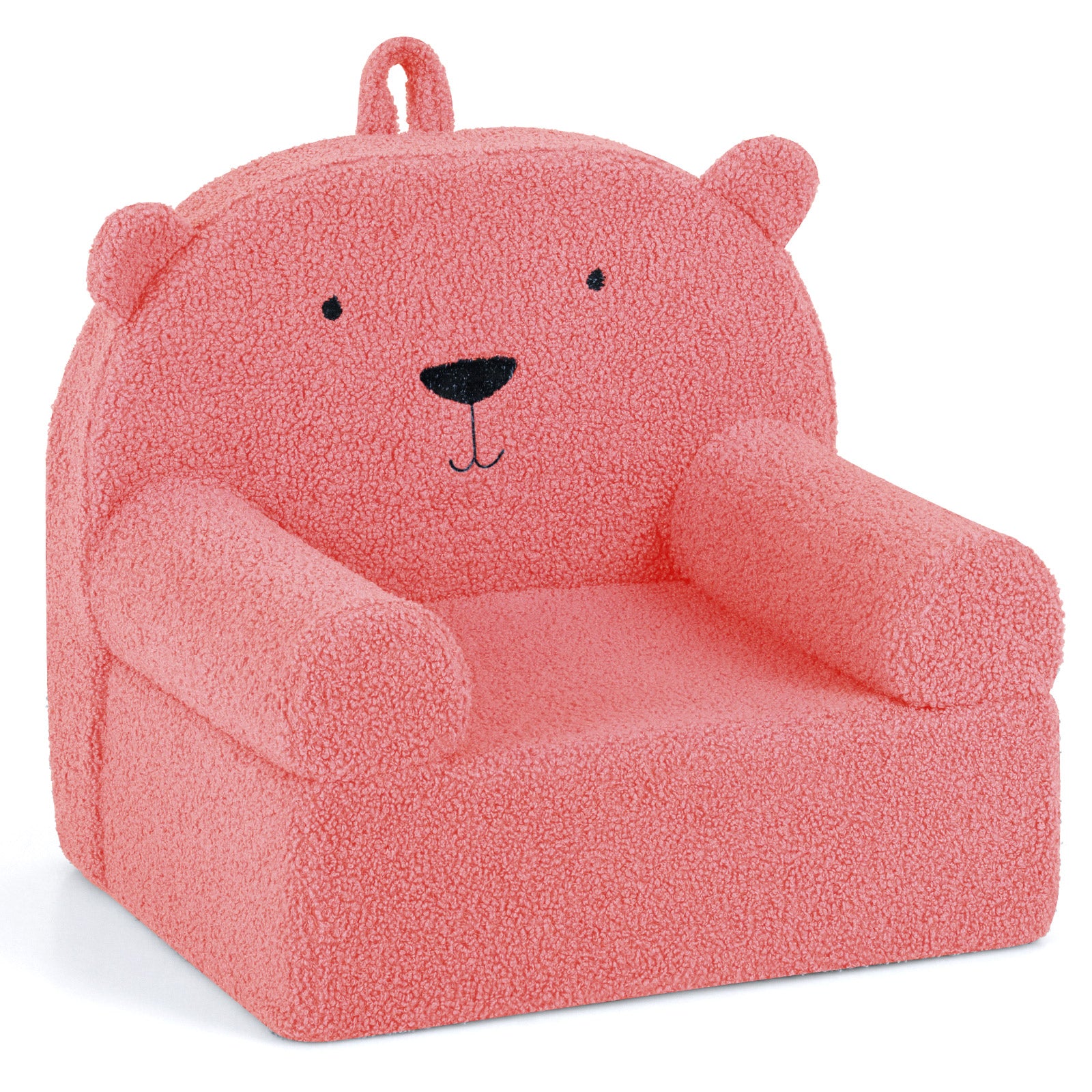 Kids Bear Sofa, Toddler Foam Couch, Soft Fleece Fabric Cover, Pink Kids Chairs & Seating at Gallery Canada