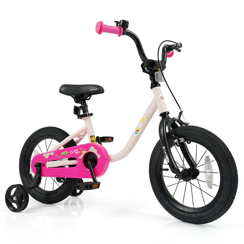 Kids Bike for 3-7 Years Old Boys and Girls 12/14/16-Inch Children Bicycle-Pink 14 Inch, Pink