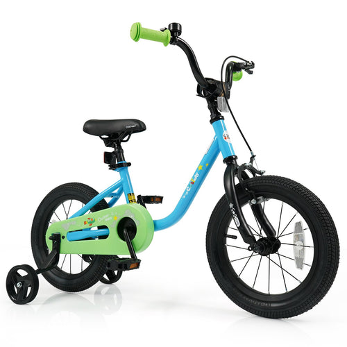 Kids Bike for 3-7 Years Old Boys and Girls 12/14/16-Inch Children Bicycle Blue-12 Inches, Blue