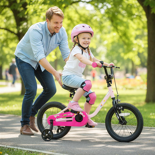 Kids Bike For 3-7 Years Old, 14 Inch, Pink