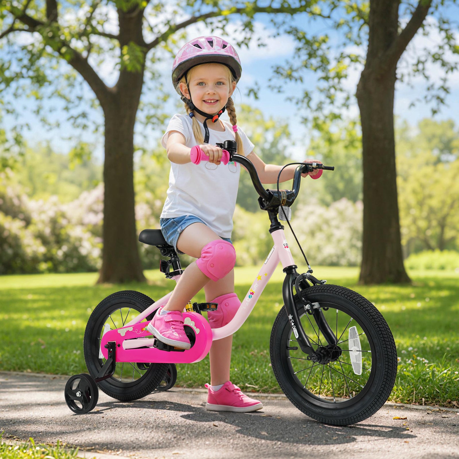 Kids Bike For 3-7 Years Old, 14 Inch, Pink Kids Bike at Gallery Canada
