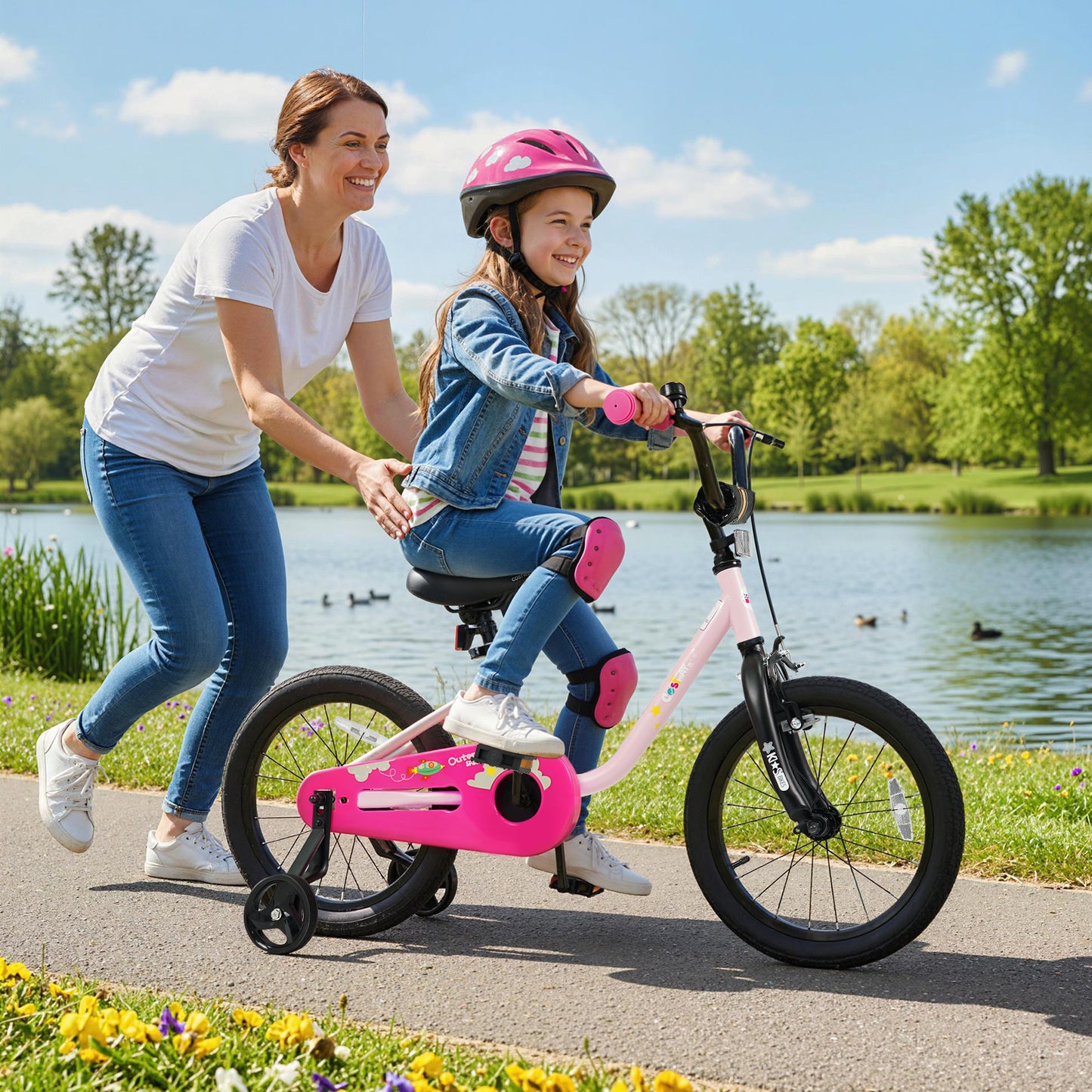 Kids Bike, 3-7 Years, 16-Inch, Pink Kids Bike at Gallery Canada