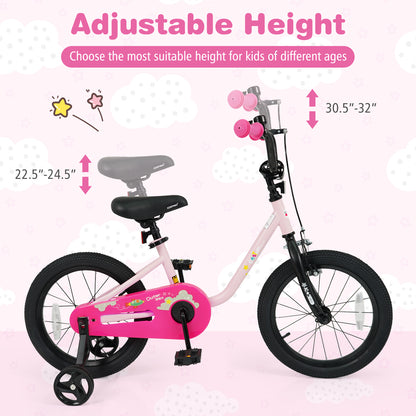Kids Bike, 3-7 Years, 16-Inch, Pink Kids Bike at Gallery Canada