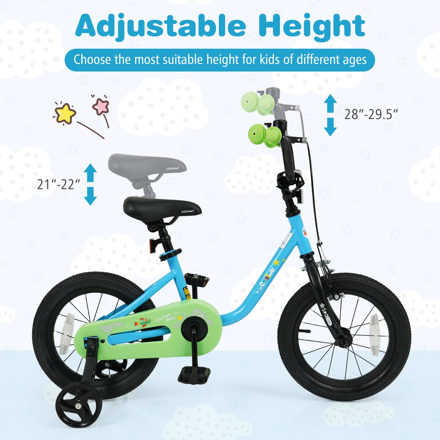 Kids Bike For 3-7 Years Old, 14 Inches, Blue Kids Bike at Gallery Canada