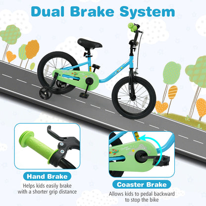 12/14/16-Inch Kids Bike For 3-7 Years, Blue Kids Bike at Gallery Canada