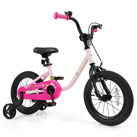 Kids Bike For 3-7 Years Old, 14 Inch, Pink