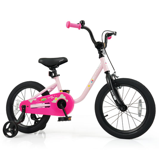 Kids Bike, 3-7 Years, 16-Inch, Pink
