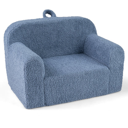 Kids Portable Toddler Sofa, Anti-Slip Base, Blue Kids Chairs & Seating Blue at Gallery Canada