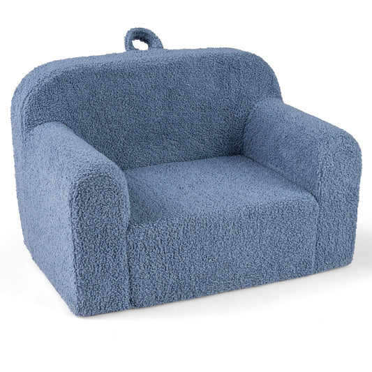 Kids Portable Toddler Sofa, Anti-Slip Base, Blue Kids Chairs & Seating Blue at Gallery Canada