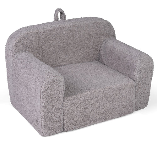 Portable Toddler Sofa With Anti-Slip Base, Gray