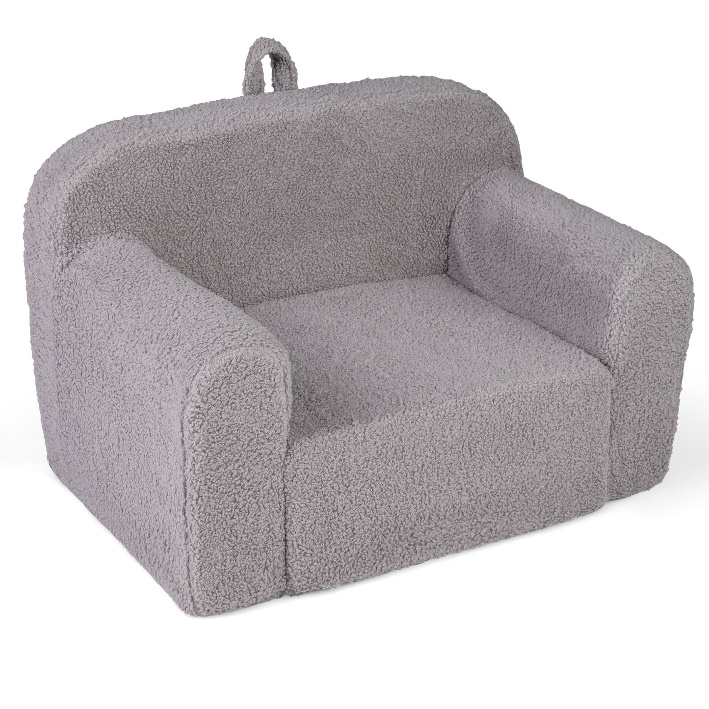 Portable Toddler Sofa With Anti-Slip Base, Gray Kids Chairs & Seating at Gallery Canada