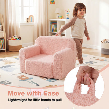 Portable Toddler Sofa, Anti-Slip Base, Pink Kids Chairs & Seating at Gallery Canada