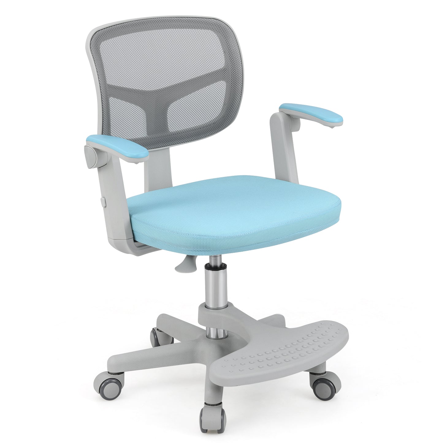 Kids Desk Chair, Adjustable Height, Armrest, Footrest, Blue Kids Chairs & Seating at Gallery Canada