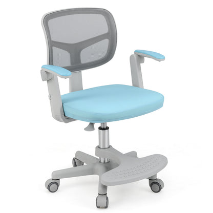 Kids Desk Chair, Adjustable Height, Armrest, Footrest, Blue Kids Chairs & Seating at Gallery Canada
