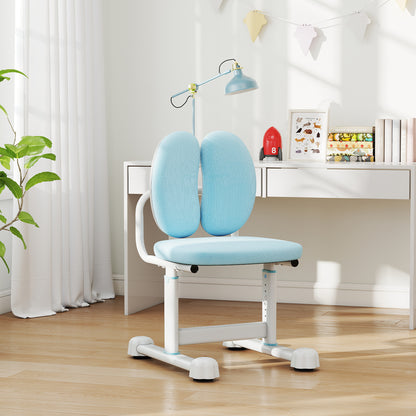 Kids Desk Chair Children Study Chair with Double Back Support and Adjustable Height, Blue Kids Chairs & Seating at Gallery Canada