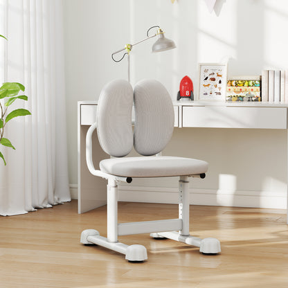 Kids Desk Chair Children Study Chair with Double Back Support and Adjustable Height, Gray Kids Chairs & Seating at Gallery Canada