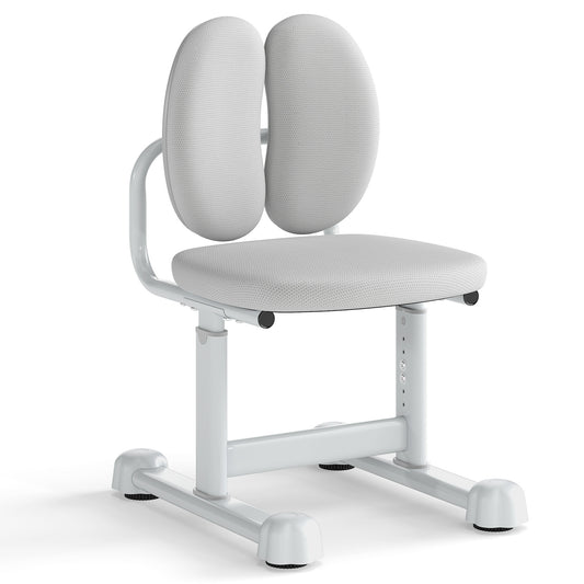 Kids Desk Chair, Double Back Support, Adjustable Height, Gray Kids Chairs & Seating Gray at Gallery Canada