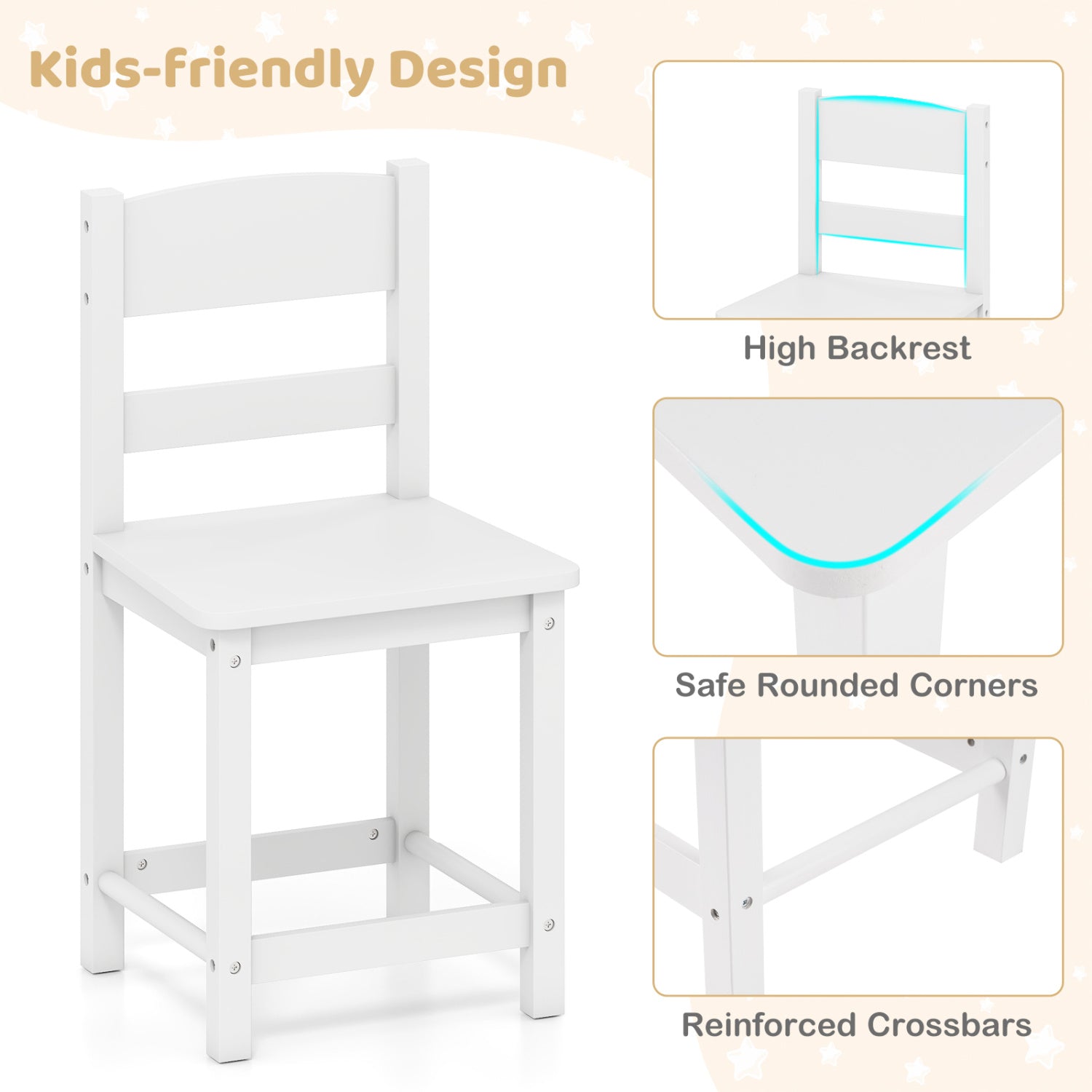 Kids Desk And Chair Set With Hutch, Bulletin Board, Drawers, White Kids Table & Chair Sets at Gallery Canada