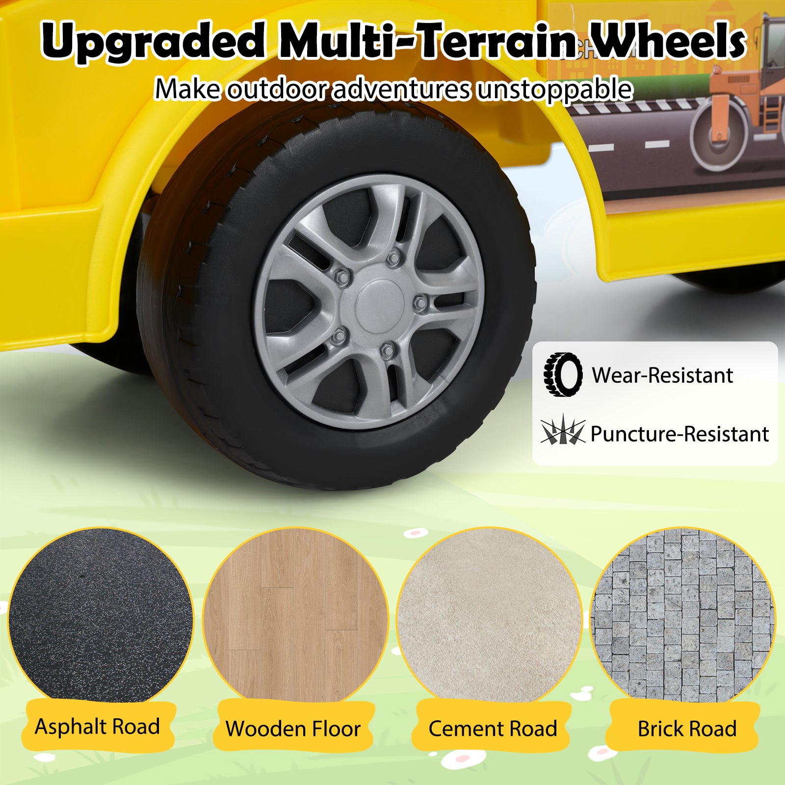 Kids Digger Ride on Truck with Shovel and Under-Seat Compartment Push & Pedal Ride On Toys at Gallery Canada