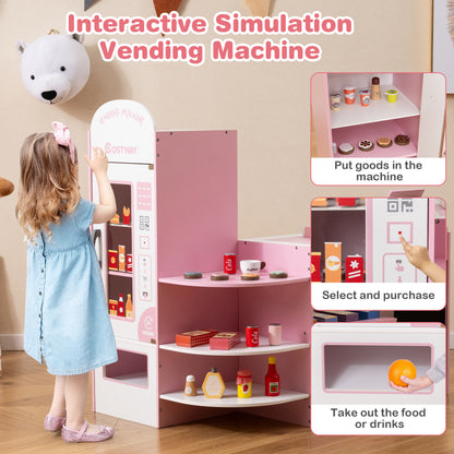 Kids Grocery Store Playset, Pink