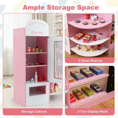 Kids Grocery Store Playset, Pink