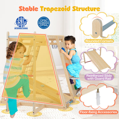 Kids Indoor Playground 6-in-1 Jungle Gym for 3-14 Years Olds, Macaron Climbers & Slides at Gallery Canada