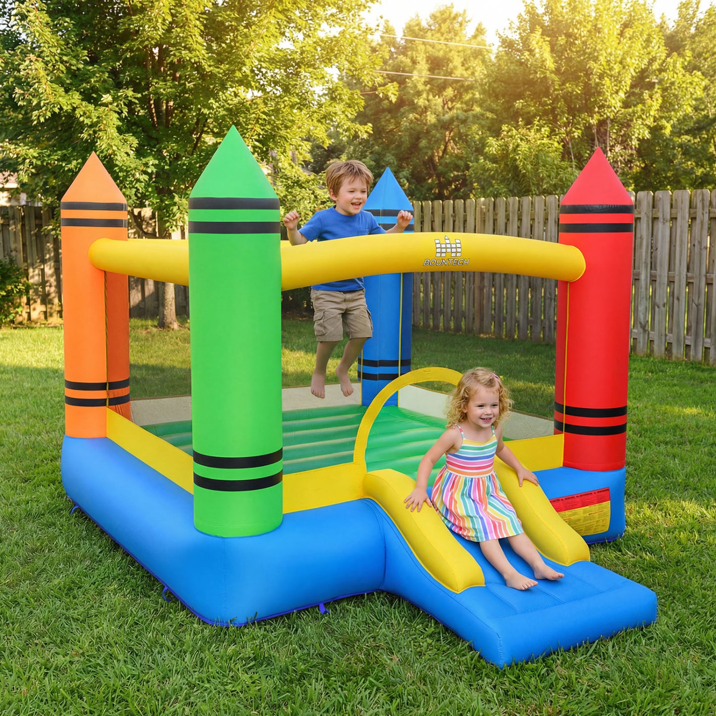 Kids Inflatable Bounce House With Slide, Ocean Balls Not Included Bounce House at Gallery Canada